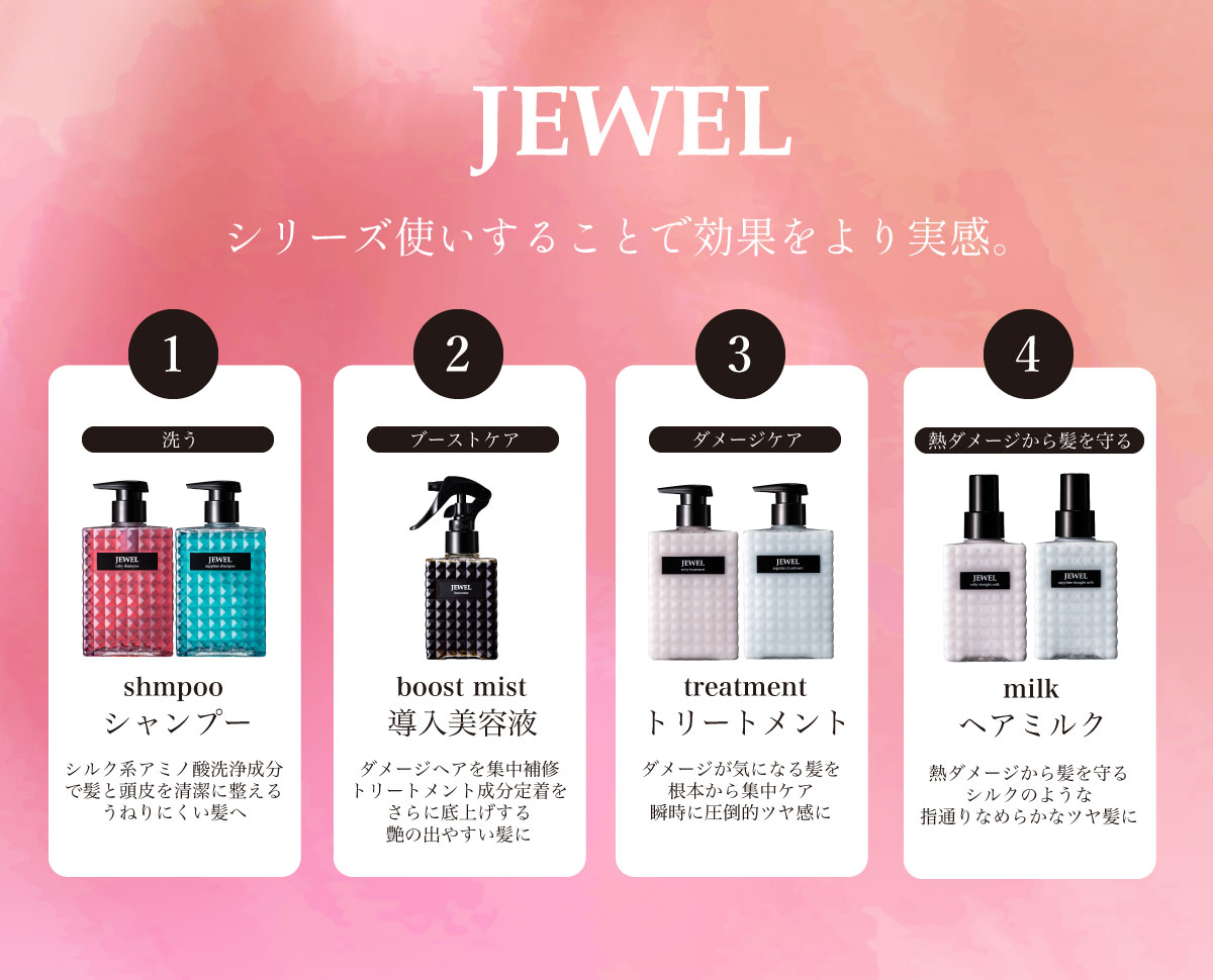 JEWEL（ジュエル）　シリーズ使いでより効果を実感